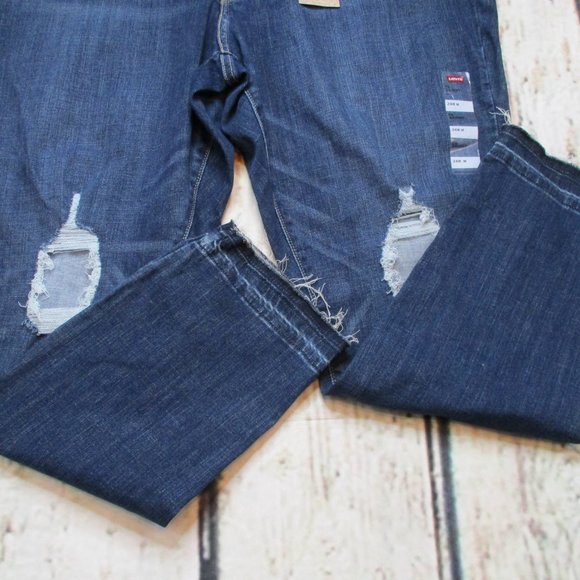Levi's 711 Skinny Crop Destroyed Jeans - Picture 6 of 9